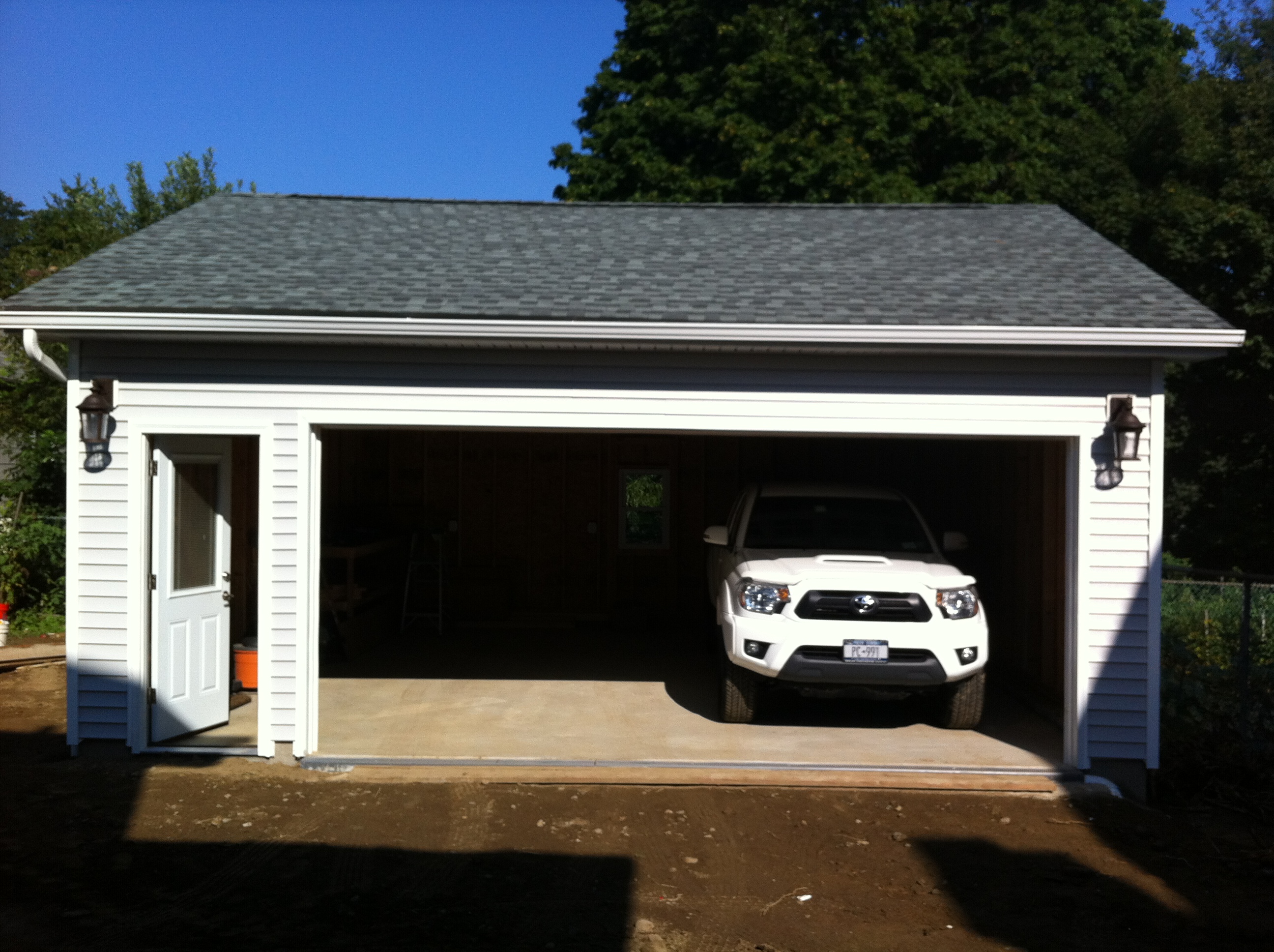 Two-Car Garage Construction